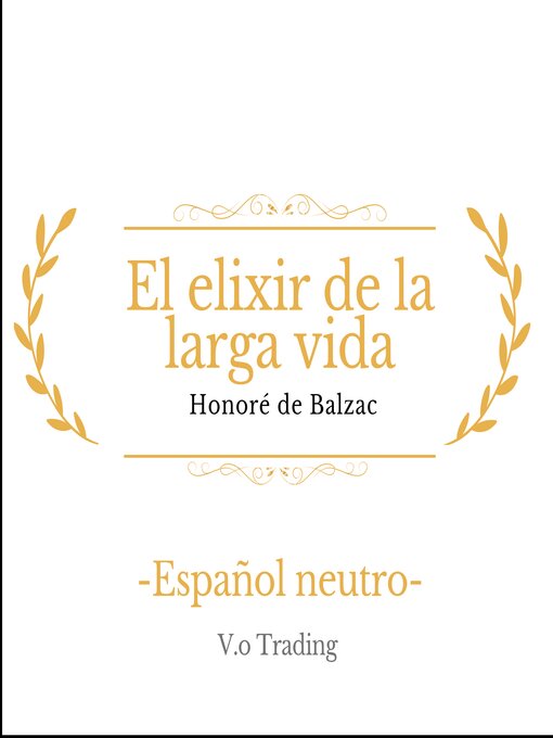 Title details for El elixir de la larga vida by Honoré de Balzac - Available